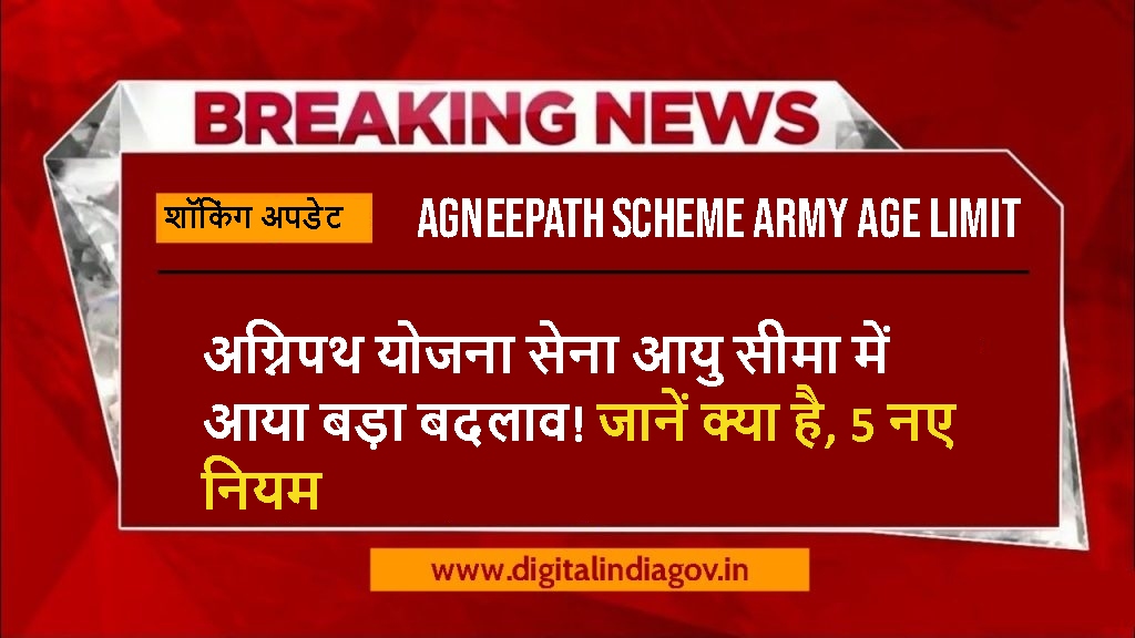 Agneepath Scheme Army Age Limit